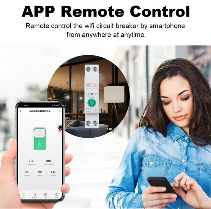 WiFi реле з моніторингом 63а