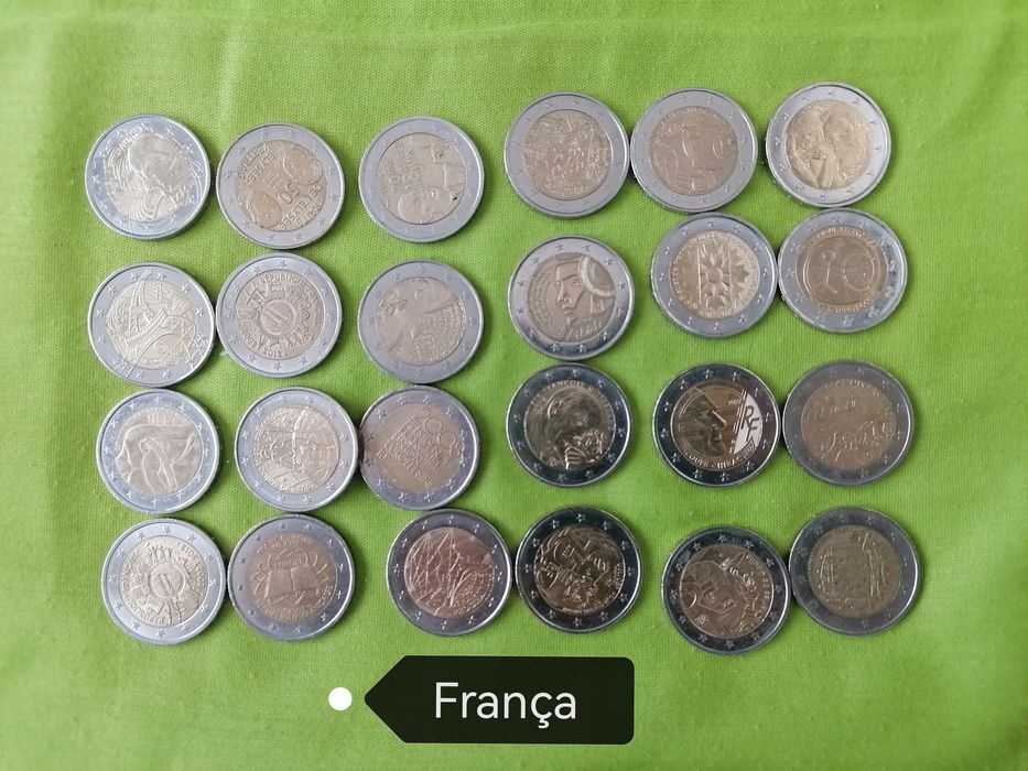 Várias moedas 2€ comemorativas