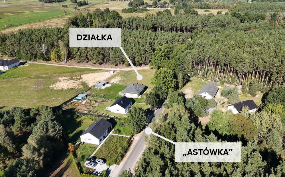 Dzialka 1300 mkw Chojniki przy Astówce! Idealna lokalizacja