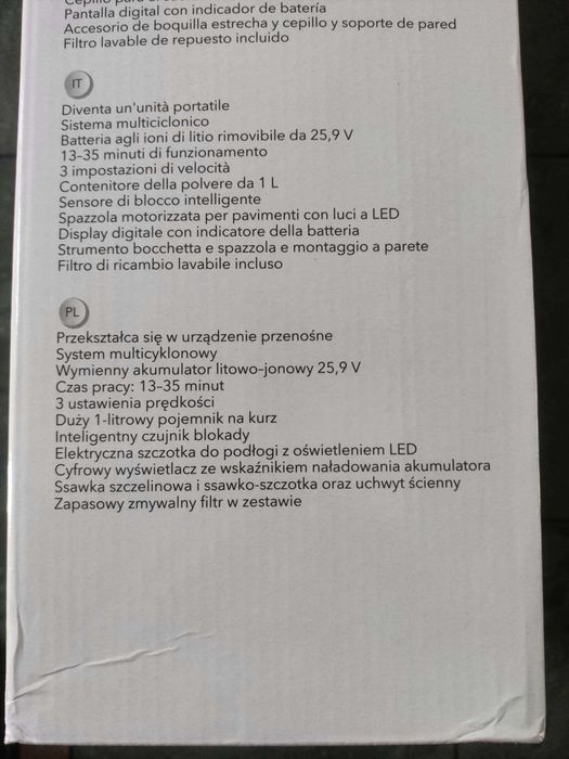 Beldray Titanium Smartflex odkurzacz bezprzewodowy ruchomy zawias LED