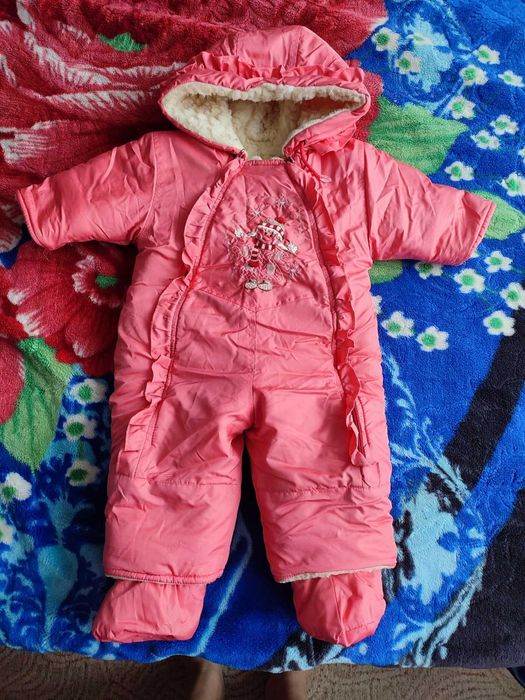 Комбінезон Зима на овчині для дівчинки 74-80