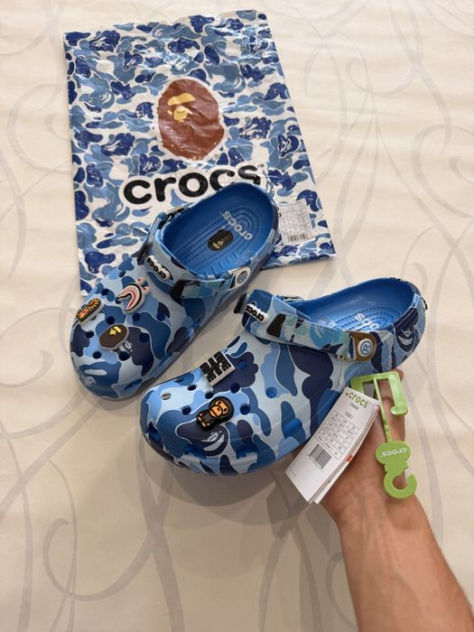 Crocs bape aape baby milo кроксы бейп A Bathing Аре кроксы bape opium drip drill archive erd viper y 2k rap skate дрип