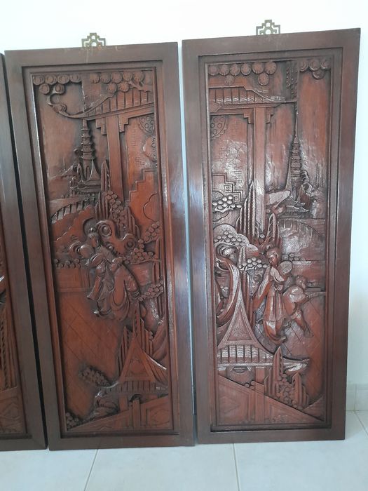 Conjunto quadros oriental