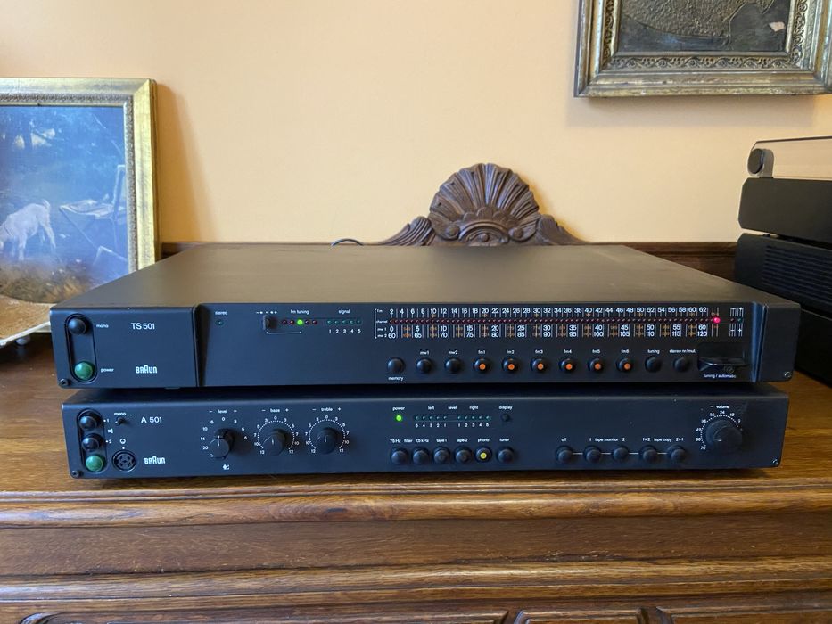 Wysokiej klasy tuner radiowy Braun TS-501! Design Dieter Rams, vintage