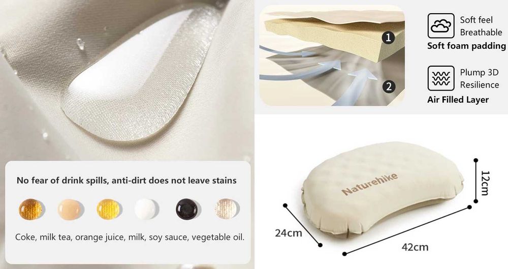 Надувна подушка Naturehike NH17T013-Z NH21ZT002 CNK2300DZ024