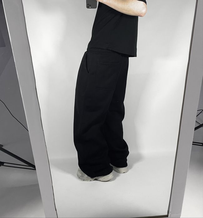 Широкі чорні штани спортивки BAGGY SWEATPANTS широкие штаны бегги