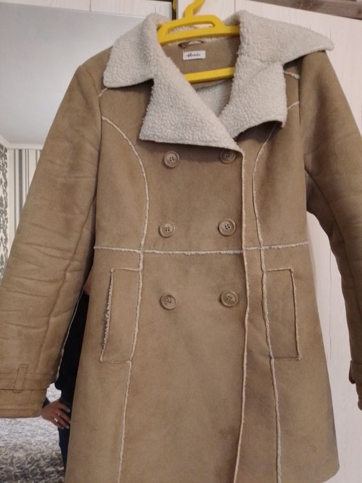 Плащ дубльонка. Кремового кольору