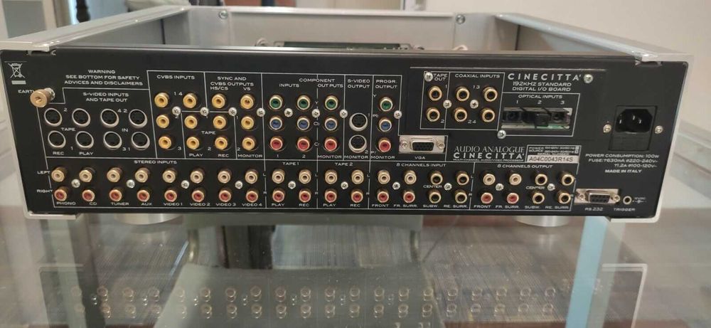 Audio Analogue Cinecittá - Pré + Power (6 canais)