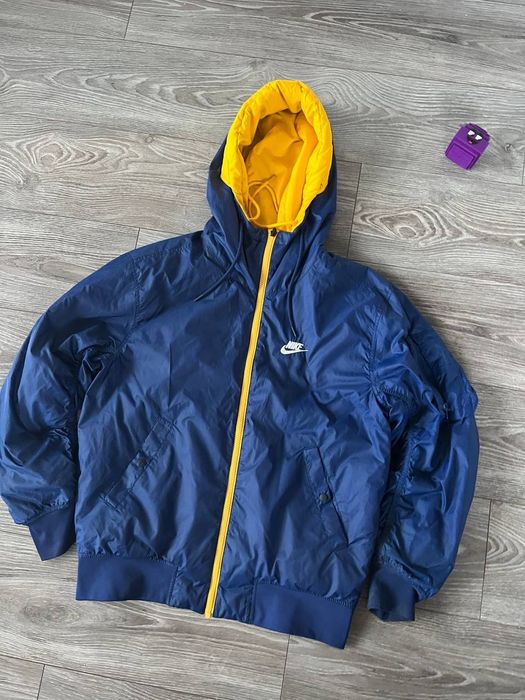 Dwustronna Lekka Kurtka Nike Streetwear Y2k Regulowana Wielokolorowa