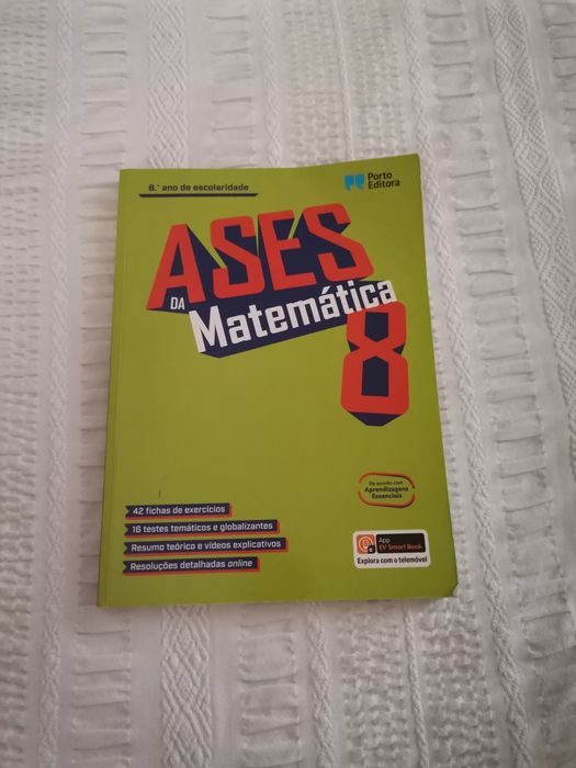 "Ases da Matemática – 8.º ano"
Livro em ótimo estado, excelen