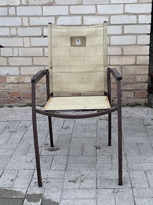 Стол 4 стула дерево металл