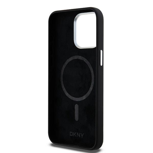 DKNY DKHMP14XSMCHLK iPhone 14 Pro Max6.7" czarny/black hardcase Liquid Silicone Small Metal Logo MagSafe
