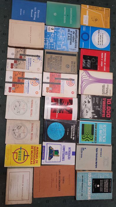 Lote Livros Mecânica, Eletricidade e Eletrónica - Cada 5 €