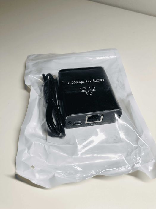 Rozdzielacz RJ45 Gigabit 1000Mbps Adapter USB-C do PC/TV/Routera