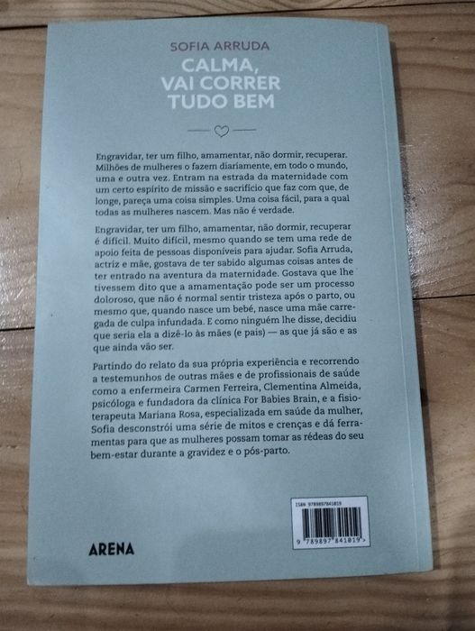 Livro "Calma vai correr tudo bem"