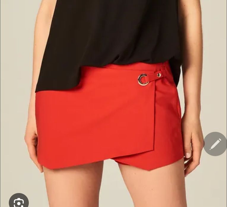 Krótkie spodenki szorty mohito m 38 kopertowe spódnica