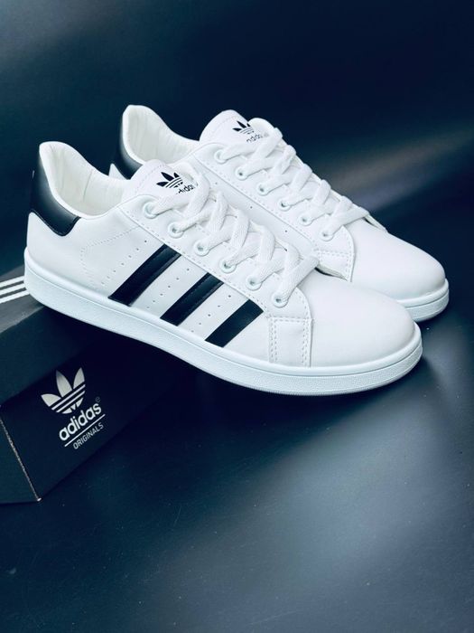 Мужские белые леьние кроссовки adidas Advantage Campus кросовки адидас кожаные чоловічі кросівки адідас кампус/кампусы