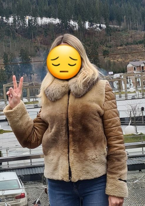 Жіноча куртка з КЕНГУРУ натуральна шкіра!