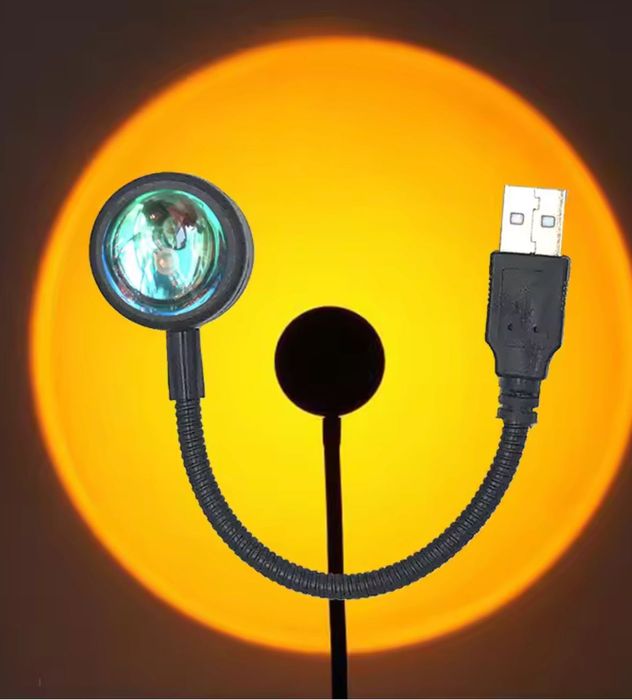 Лампа “Захід сонця” USB Sunset Lamp (Sunset Yellow)