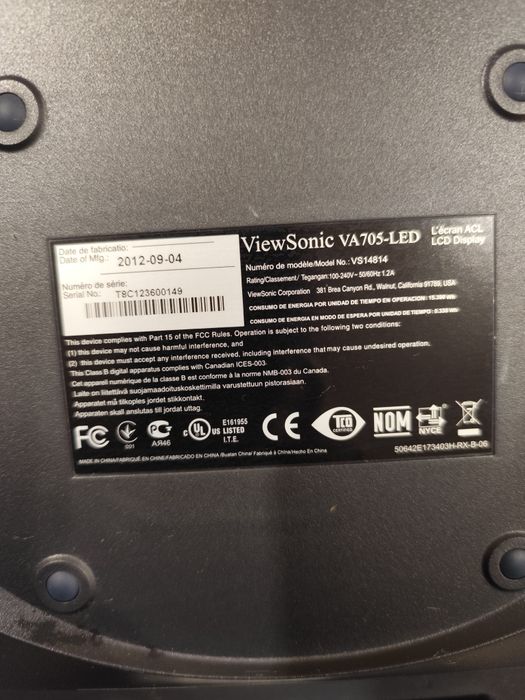 Монитор ViewSonic 17"