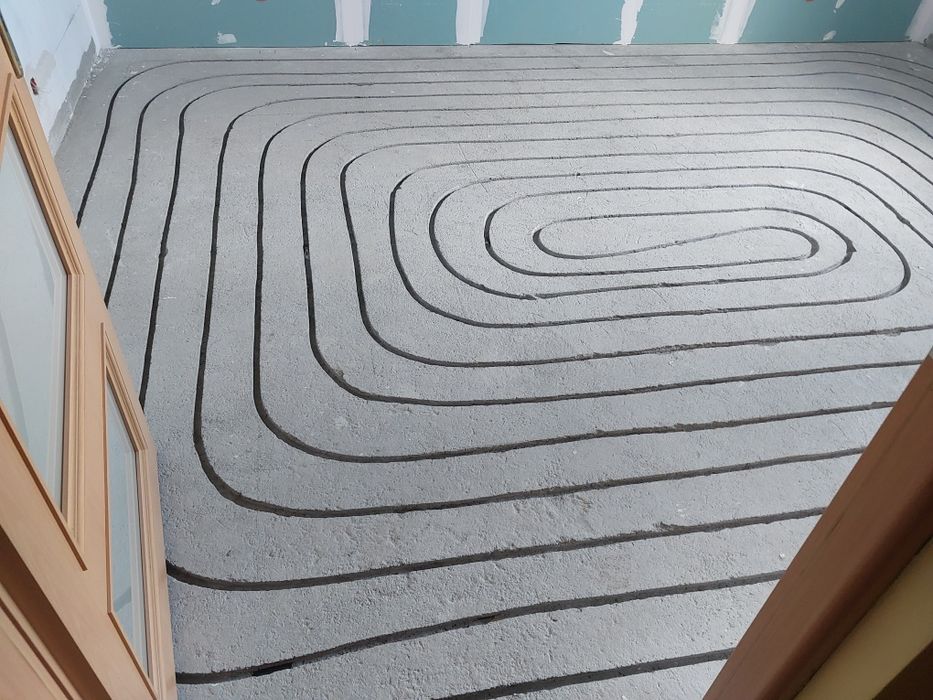 Frezowanie pod ogrzewanie podłogowe . Podłogówka . Sucha zabudowa.