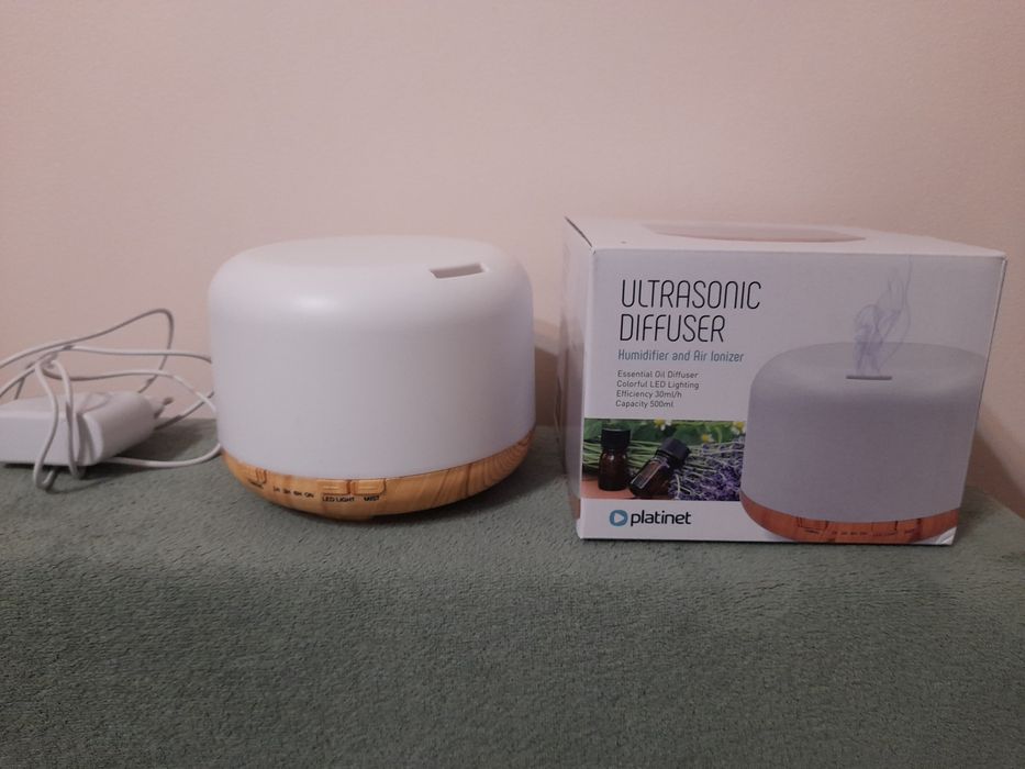 Aroma dyfuzor nawilżacz powietrza wood+ timer