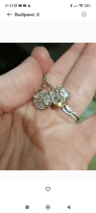 Серьги сережки 925 Украина серебро серебряные