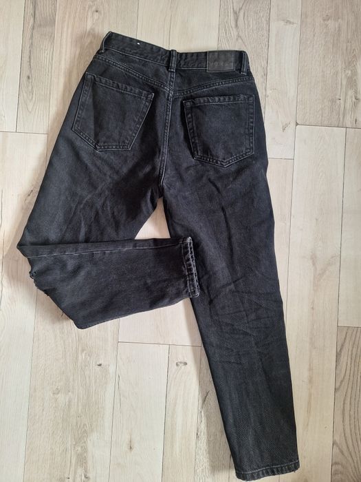 Pull&bear spodnie czarne mom fit 36