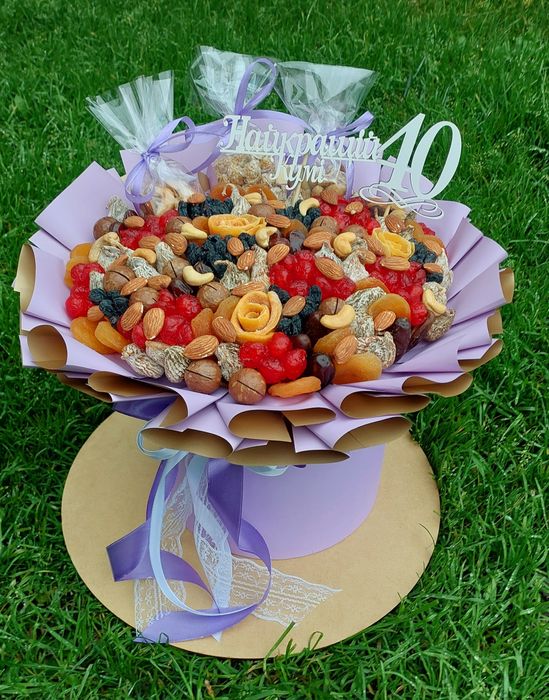 Сухофруктовий букет,композиції/букет из сухофруктов/їстівні букети