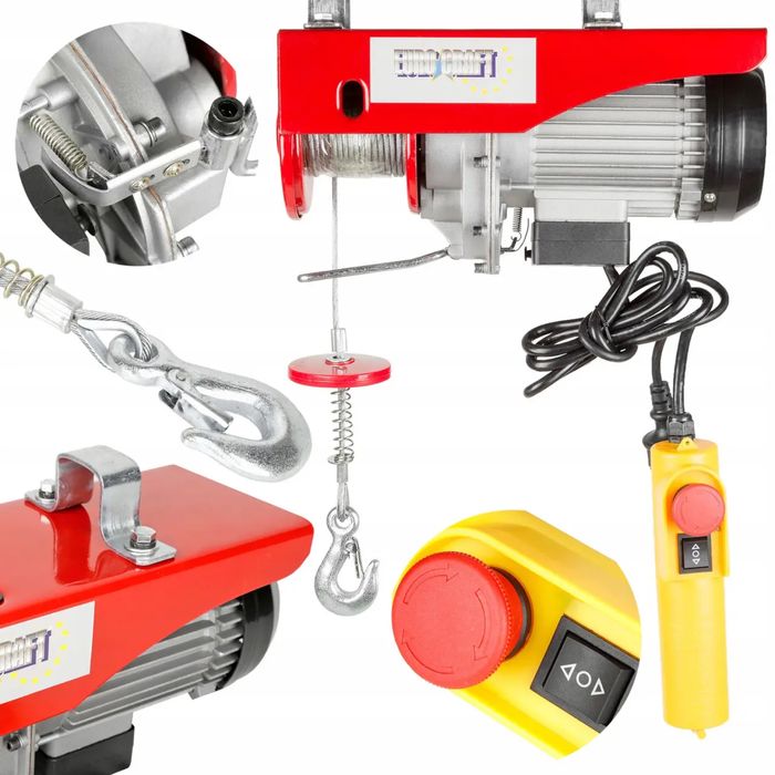 Тельфер електричний Euro Craft HJ207 | 400/800кг