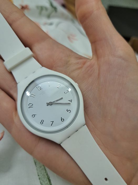 Zegarek swatch skin big biały jak nowy