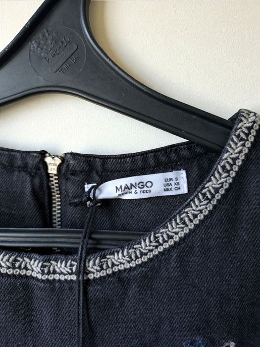 Сукня джинсова Вишиванка манго mango плаття зара zara