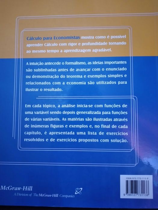 "Cálculo para Economistas" - Cesaltina Pires - Fac. Econ. - U.N.Lisboa