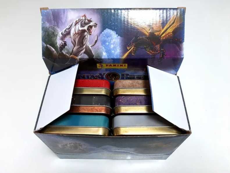 Display Coleção 6 Latas Panini Fantasy Riders 2018