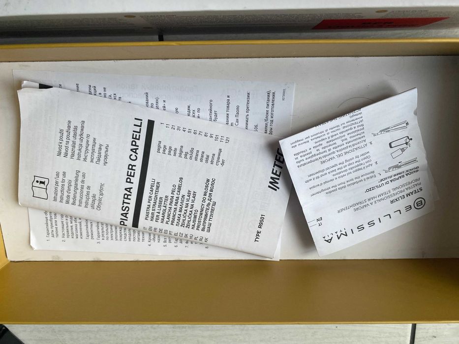 Imetec Bellissima Steam Elixir Prostownica Parowa z Grzebieniem