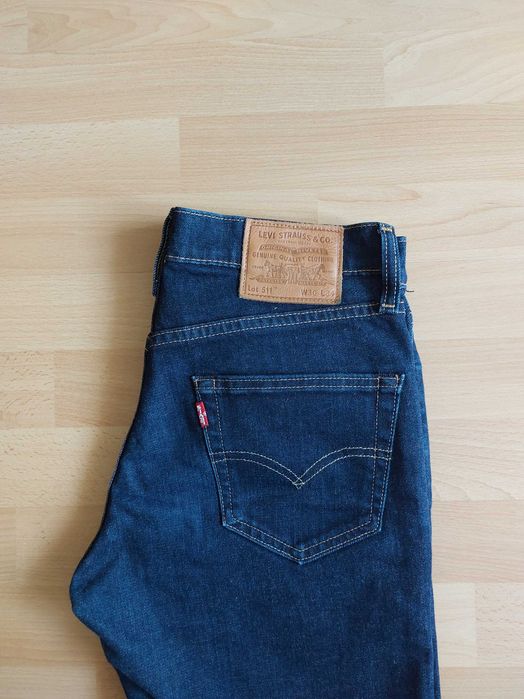 Levis 511 Premium stretch W30 L34 spodnie jeansowe jeansy straight slim proste 30/34 Levi Strauss