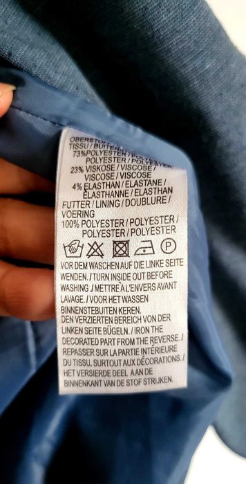 Żakiet miękki w kolorze niebieskim