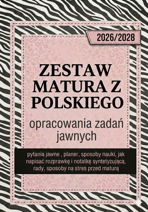 pytania jawne 2026 -28, planer do matury , polski matura repetytorium