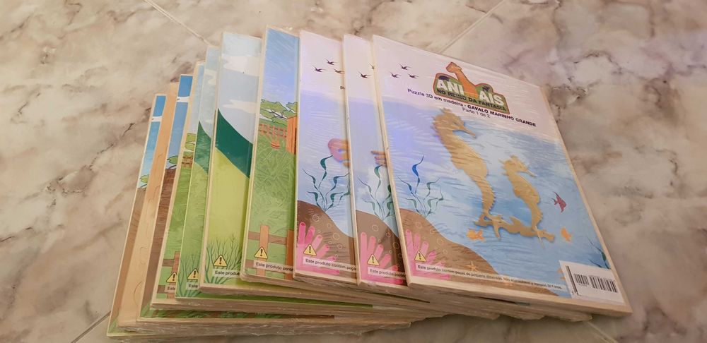 Puzzle 3D em madeira