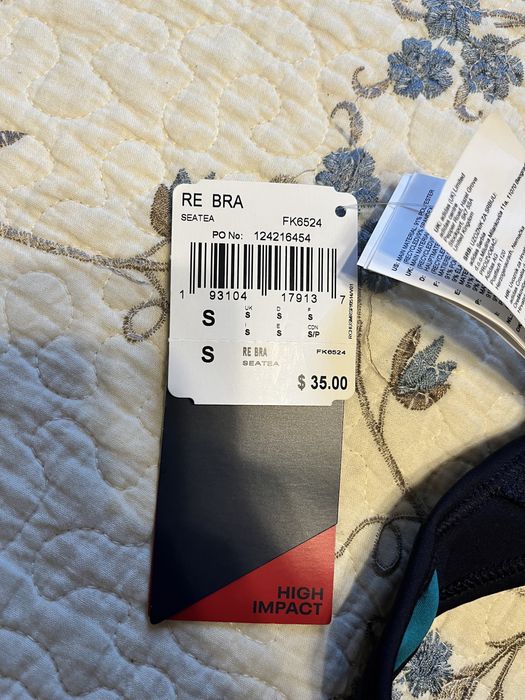 Спортивний топ (бюстгалтер) для тренувань, новий, С, Reebok