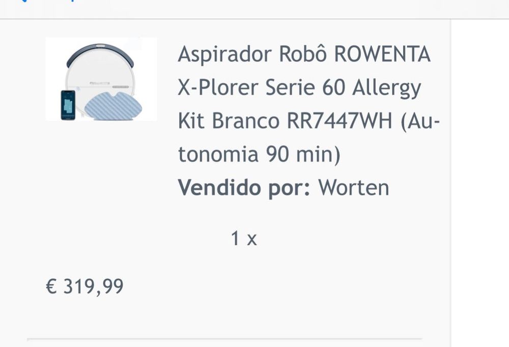 Aspirador robot que aspira e limpa