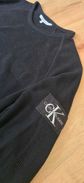 Calvin Klein Jeans Sweter Bluza Czarna M Oryginał Logo