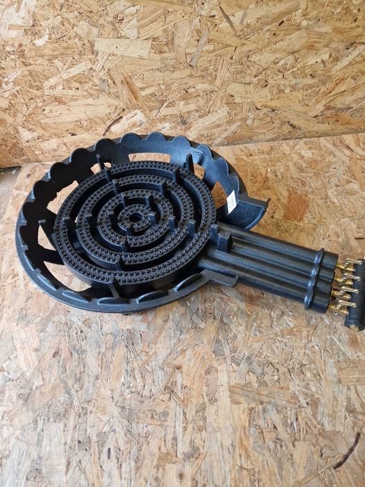 żeliwny duży okrągły TABORET GAZOWY 4 x PALNIK KUCHENKA 15kW