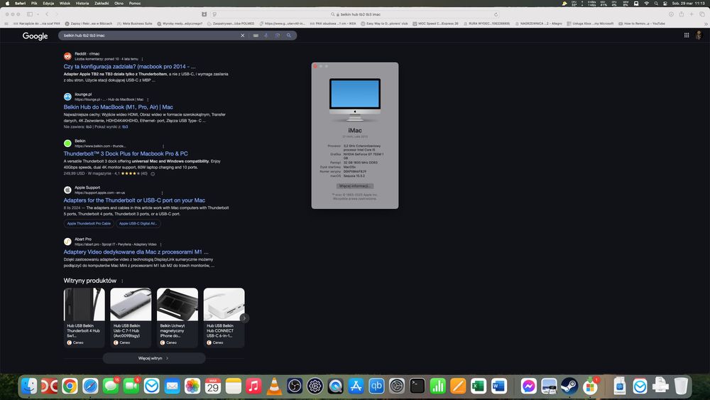 iMac 27" SLIM 32GB RAM GeForce SSD, HDD doposażony