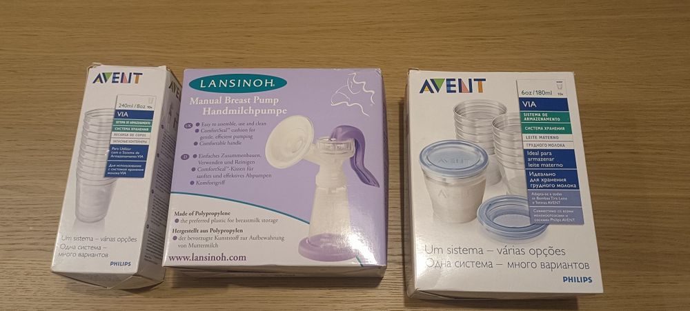 Kit de amamentação (Bomba + copos)