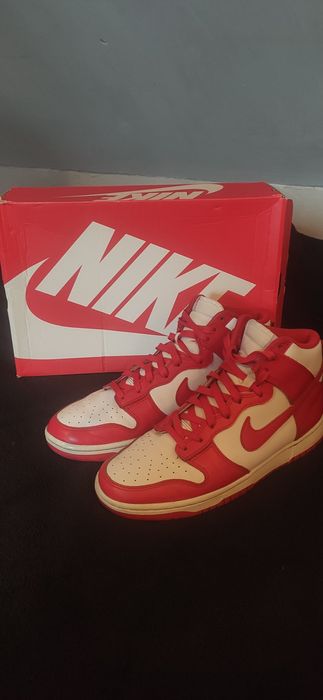 Nike dunk retro high university red/white