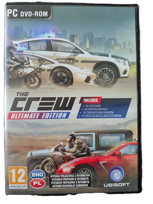 The Crew Ultimate Edition PC pudełko 2 płyty okładka klucz użyty