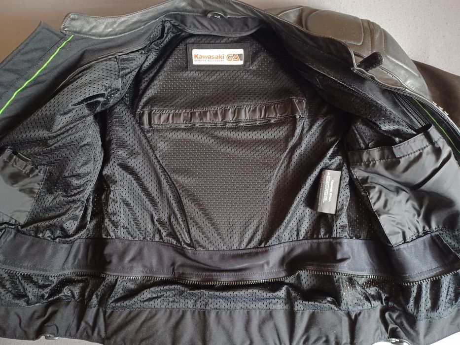 Skóra kurtka skórzana motocyklowa Kawasaki Ginza oryginalna