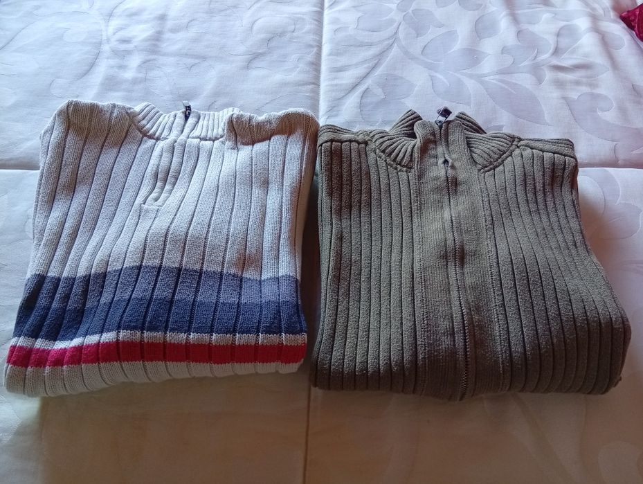 Camisola e casaco de homem