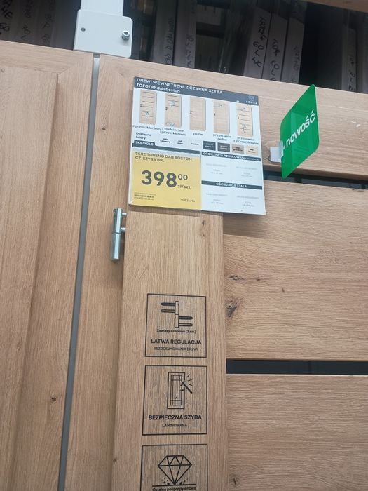 Drzwi łazienkowe 70 lewe Fortia, toreno